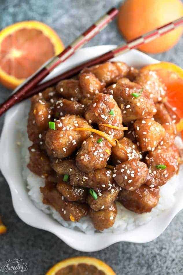 Slow Cooker Orange Chicken makes the perfect easy weeknight meal. Best of all, it's so simple to whip up and so much better than your local restaurant takeout! 