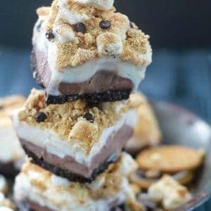 S'mores Ice Cream Bars make the perfect easy frozen treat!