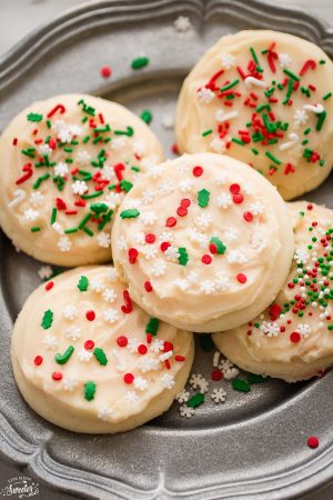 Soft Frosted Eggnog Cookies - Life Made Sweeter