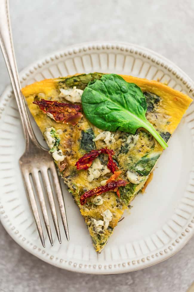 Spinach & Sun Dried Tomato Frittatas Recipe - Love and Lemons