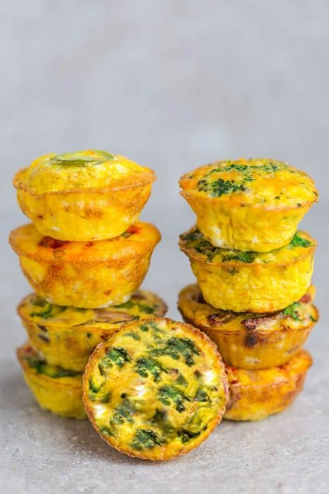 Spinach Egg Muffins with Cheese - Low Carb / Keto / Gluten Free