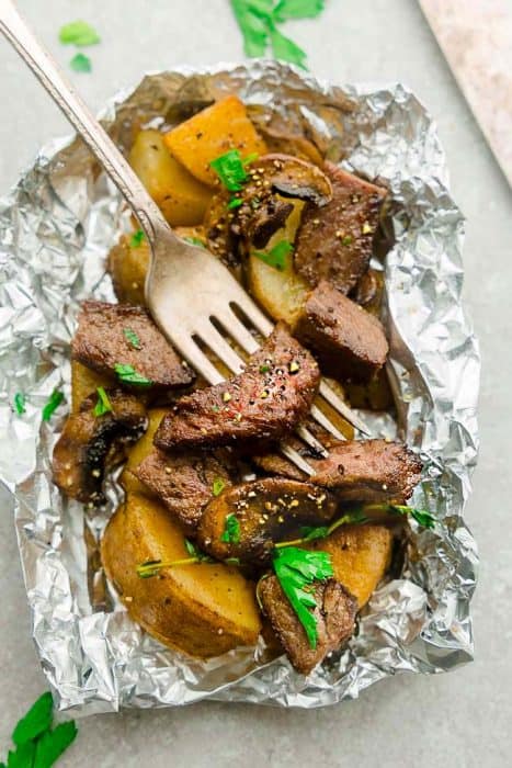 Steak and Potatoes Foil Packets | Easy Steak Dinner Recipe Idea