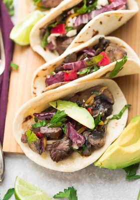 Grilled Steak Tacos are full of flavor and loaded with all the classic taco-truck toppings. Best of all, the steak is perfectly tender, juicy and perfect for Taco Tuesday or any day.