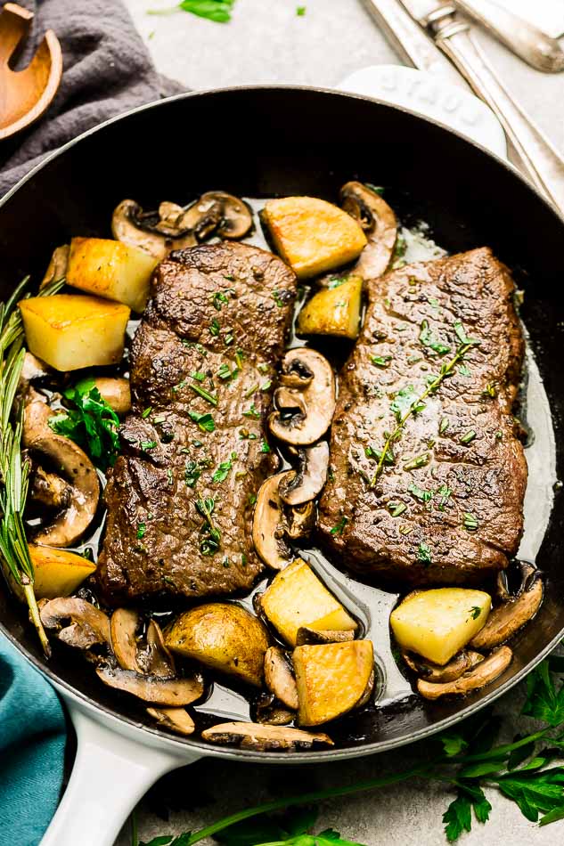 Easy Steak and Potatoes Recipe Whole30 / Paleo / Option for Keto