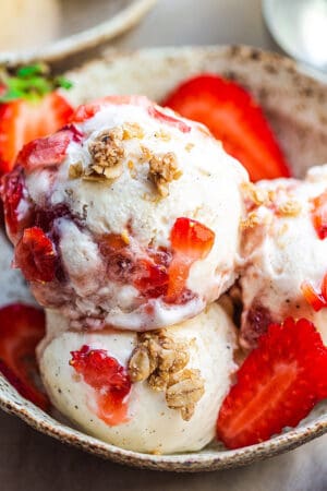 Strawberry Cheesecake Ice Cream - Life Made Sweeter