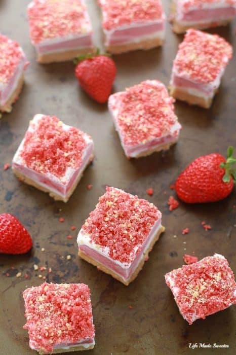 Strawberry Shortcake Ice Cream Bars An Easy No Bake Frozen Dessert