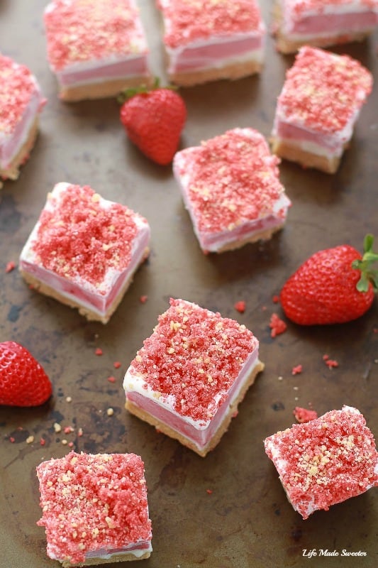 Strawberry Shortcake Ice Cream Bars make the perfect summer treat & are a fun twist on the classic Good Humor popsicles.