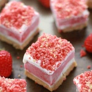 Strawberry Shortcake Ice Cream Bars make the perfect summer treat & are a fun twist on the classic Good Humor popsicles.