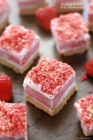 Strawberry Shortcake Ice Cream Bars make the perfect summer treat & are a fun twist on the classic Good Humor popsicles.