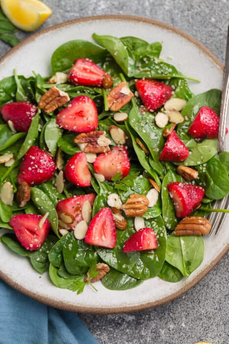 Strawberry Spinach Salad