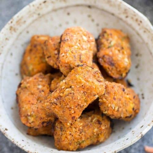 Sweet Potato Zucchini Tots + Video - Air Fryer and Oven