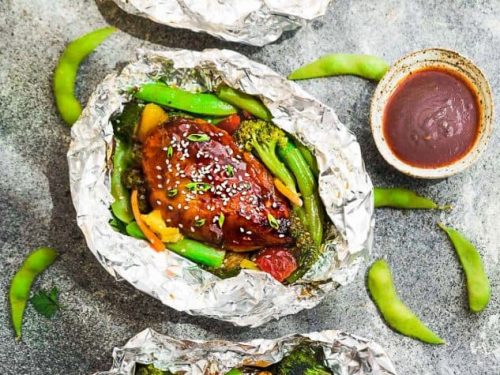Teriyaki Chicken Foil Packets with Vegetables - Life Made Sweeter