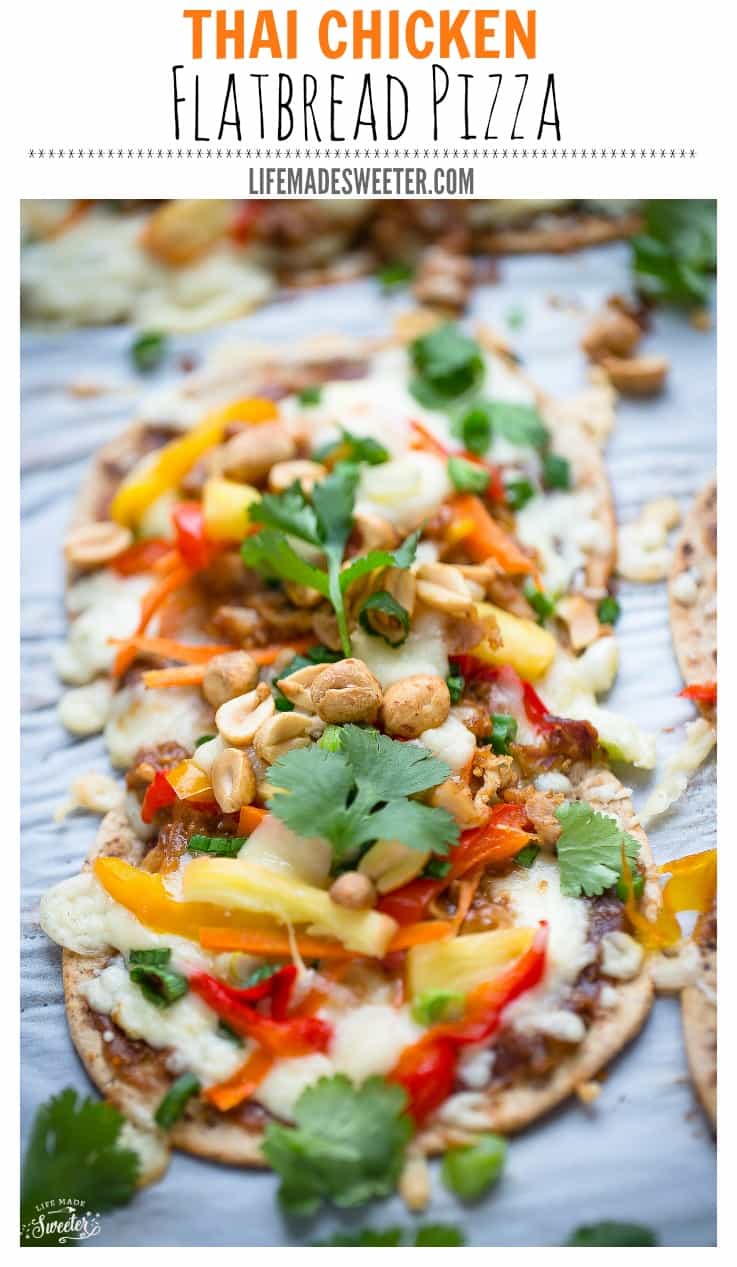 Thai Chicken Flatbread Pizza is perfect for busy weeknights..