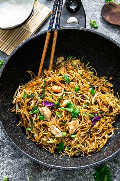 Chicken Chow Mein | Easy Chinese Stir Fried Noodles + Video