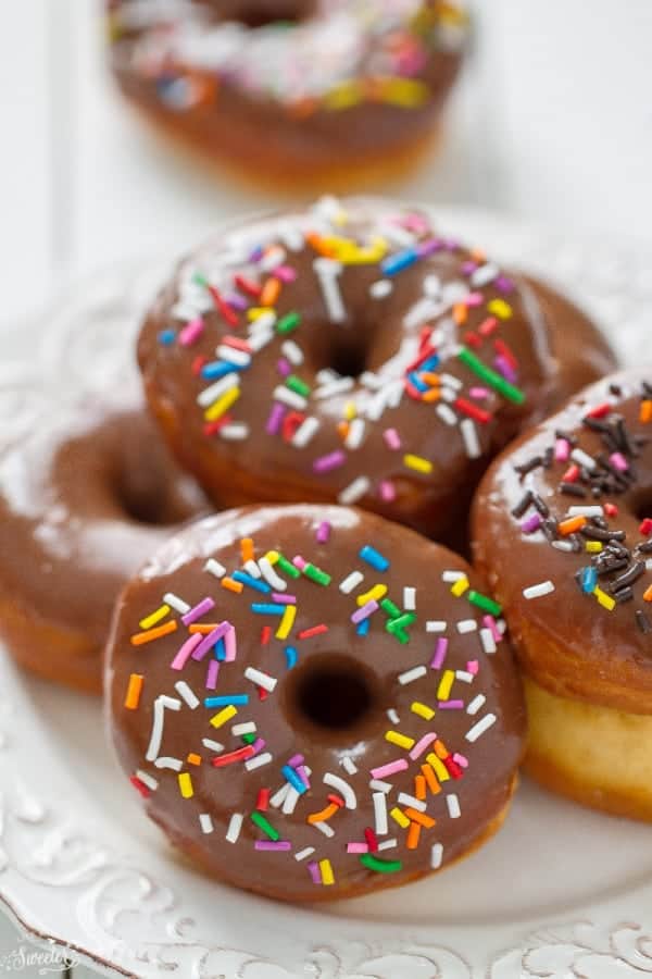 The Best Easiest Fried Donuts with Chocolate Peanut Butter Glaze