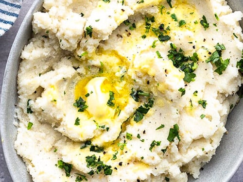 Slow Cooker Roasted Garlic Mashed Potatoes Recipe