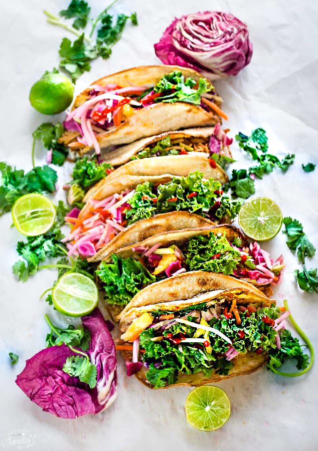 Asian Tilapia And Kale Slaw Tacos