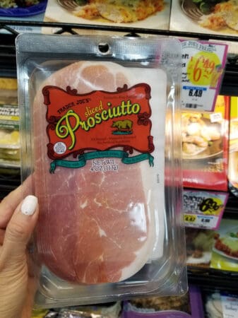 A package of Trader Joe's proscuitto
