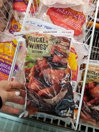 A package of Trader Joe's chicken wings