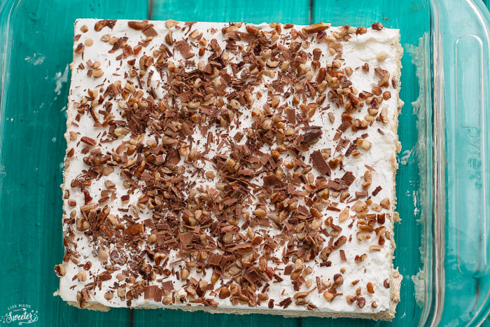 Turtle Ice Box Cake is the perfect easy no-bake holiday dessert