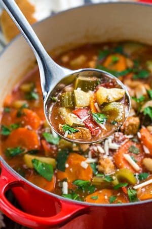 Hearty Vegetable Tuscan Chicken Soup - Healthy Homemade Soup Recipe