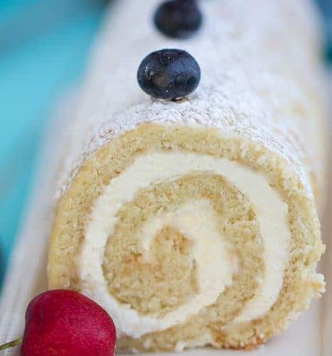 Strawberry Cake Roll | Love and Olive Oil