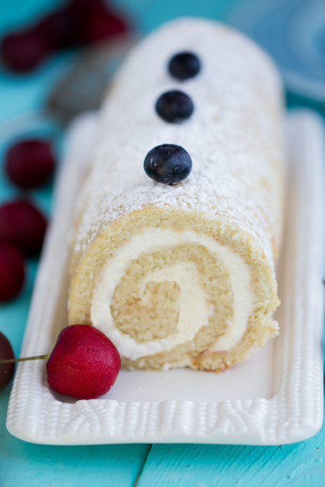 Soufflé Roll Sponge from Okashi: Sweet treats made with love by Keiko Ishida