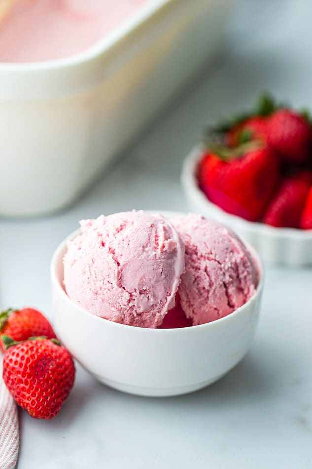 Strawberry Ice Cream (dairy-free) – Love, Chef Laura