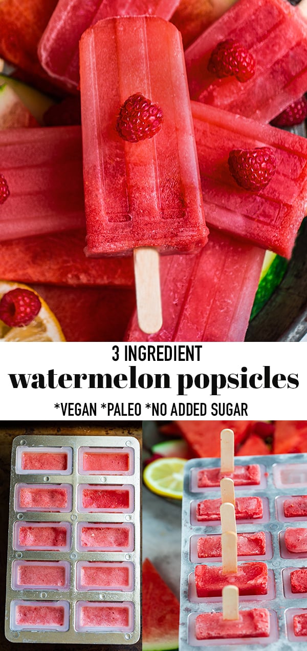 Watermelon Popsicles 3 Ingredient Easy Summer Treat Vegan Paleo