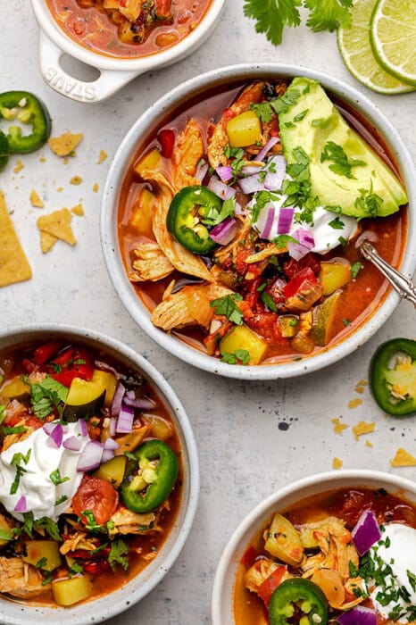 Chicken Tortilla Soup - Life Made Sweeter | Keto | Whole30 | Gluten-Free