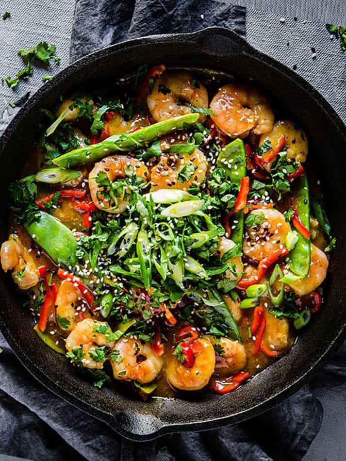 Keto Shrimp Stir-Fry | Low Carb Seafood Dinner Recipe With ...