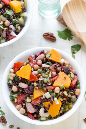 Wild Rice & Mixed Bean Salad is perfect for lunch or a light dinner.