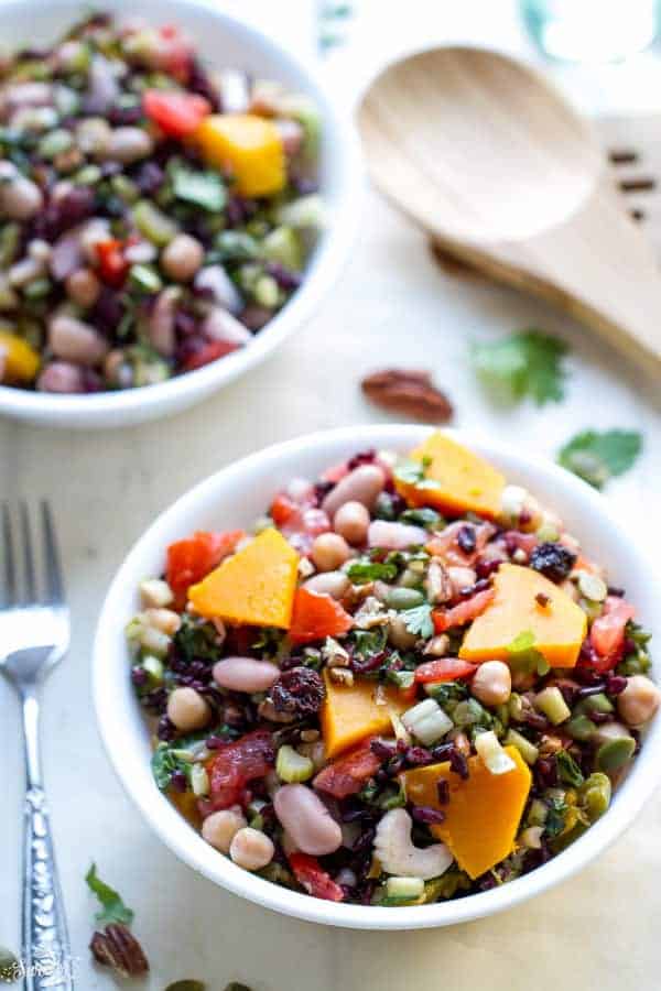 Wild Rice and Mixed Bean Salad is perfect for lunch or a light dinner