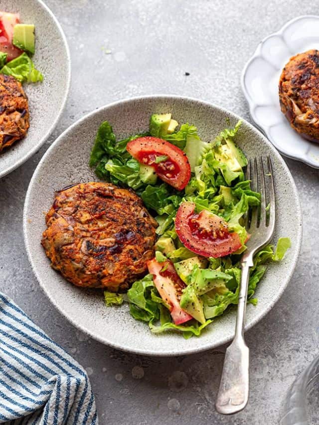 Veggie Burger Salad Life Made Sweeter