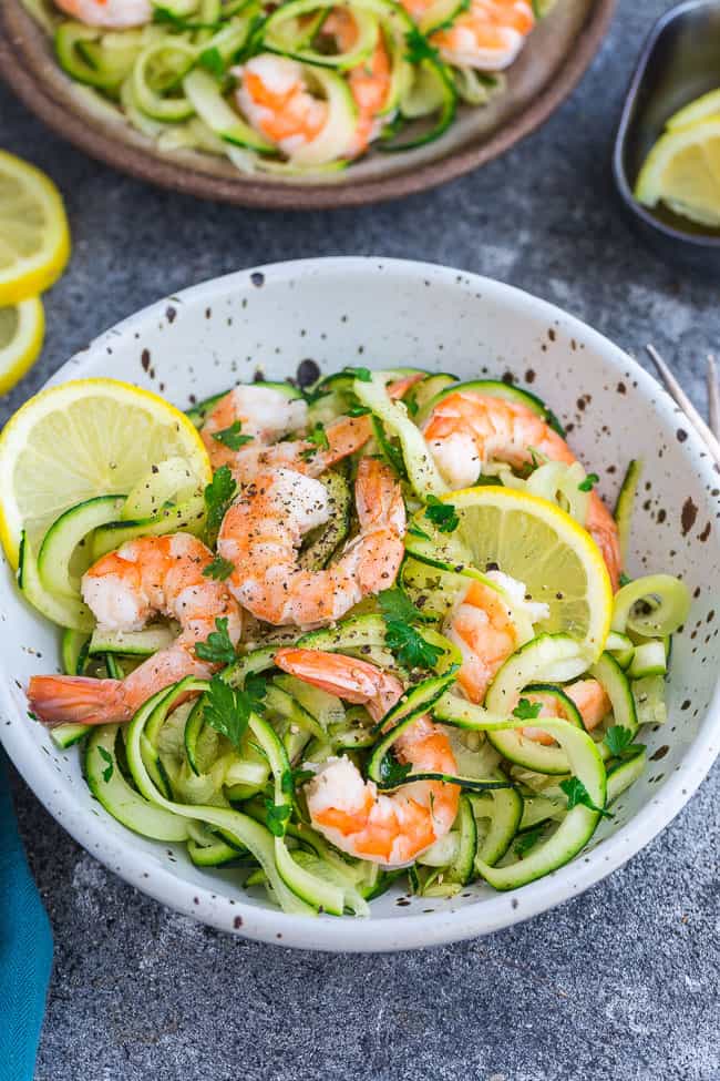 Lemon Garlic Shrimp with Zucchini Noodles  Life Made Keto