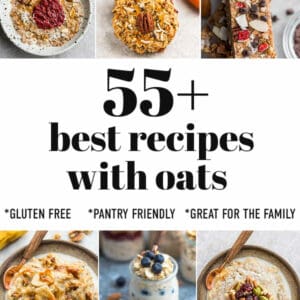 Pinterest image of the best oat recipes.