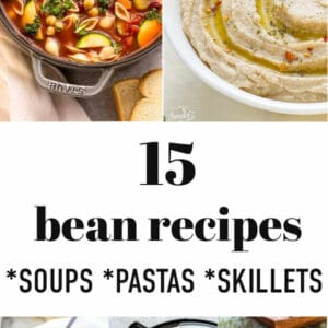 Pinterest image of recipes with canned beans