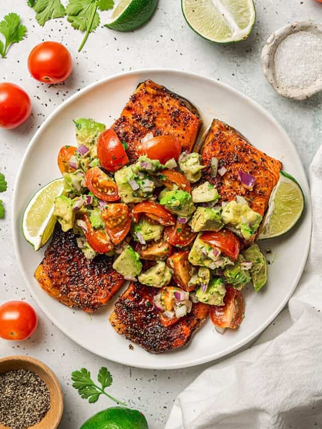 Avocado Salmon Life Made Sweeter   Cropped Avocado Salmon With Salsa Recipe Air Fryer Whole30 Gluten Free Paleo Keto Low Carb 