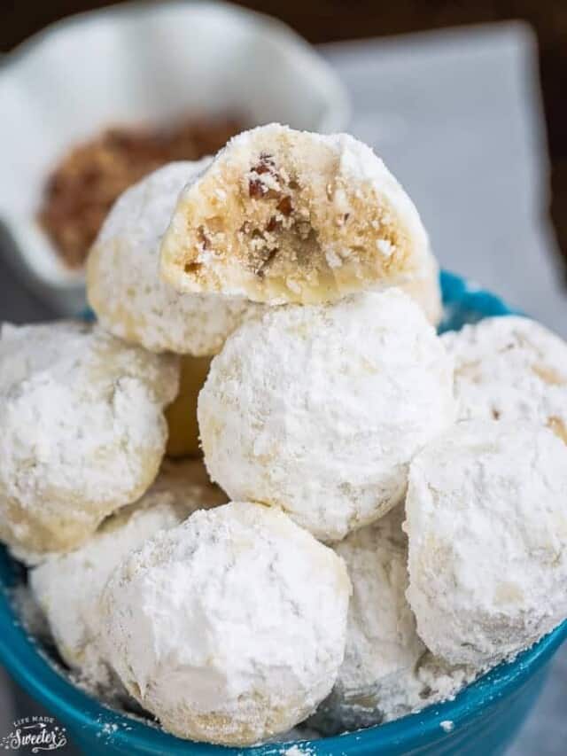 Classic Pecan Snowball Cookies - Life Made Sweeter