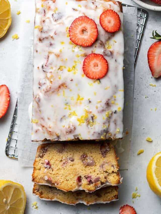 Strawberry lemon loaf cake life made sweeter
