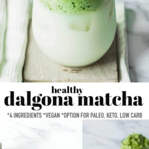 Pinterest Collage of Dalgona Matcha
