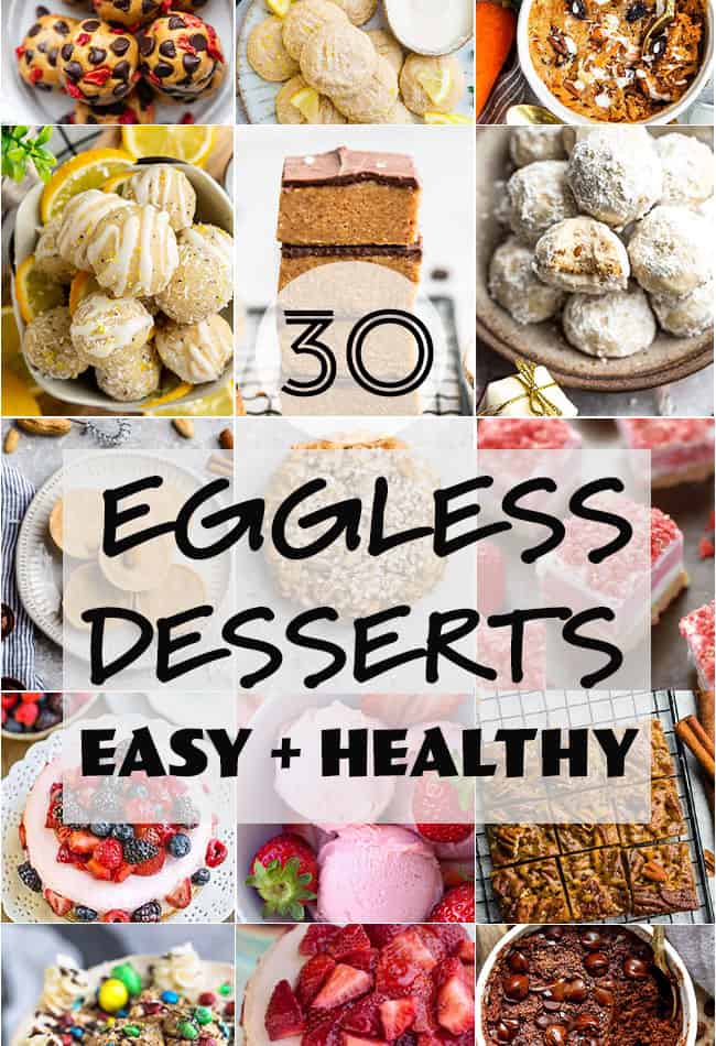 Featured image for easy eggless desserts.