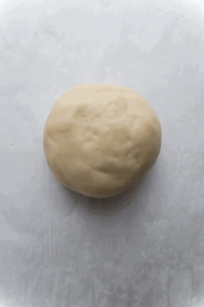 A large ball of cookie dough