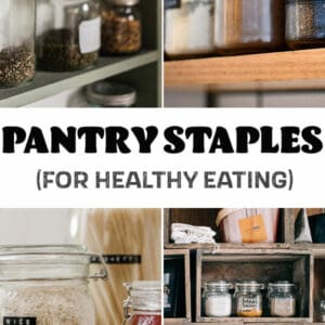 pinterest image for pantry staples