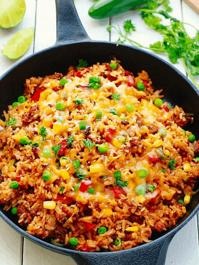 One Pan Mexican Rice Skillet - Life Made Sweeter